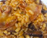 Foto del paso 10 de la receta: Arroz mantecoso de gochujang y papada ibérica con portobellos