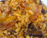 Foto del paso 10 de la receta: Arroz mantecoso de gochujang y papada ibérica con portobellos