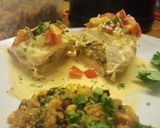 A picture of step 9 of Quinoa Stuffed Chicken Breast with Cream Sauce.