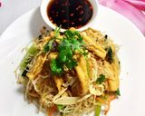 Hình bước làm 3 của món Miến Xào Chay