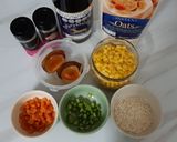 รูปขั้นตอนการทำที่ 1 ของ โจ๊กทูโทนสามสี "Quick&Easy Oat Rice+Sticky Rice Porridge"
