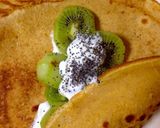 A picture of step 8 of Galettes (Buckwheat Crepes).