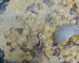 Gambar langkah 6 resipi Creamy Small Shells Pasta with Corn & Roasted Lamb.