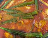 Gambar langkah 3 resipi Asam pedas ayam johor.