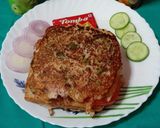 A picture of step 7 of Uttapam Sandwich.