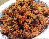 A picture of step 9 of Egusi soup.