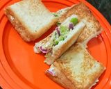 A picture of step 4 of Curd Sandwich Bites.