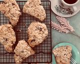 Foto langkah ke 5 dari resep Raisin Oatmeal Scones ala Starbuck.