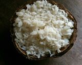 A picture of step 5 of Wali wa nazi#food photography challenge#4weekschallenge.