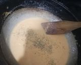 A picture of step 3 of Creamy cheese pasta in sauces.