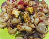 A picture of step 6 of Paneer pasta.