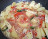 A picture of step 3 of Aloo gobhi.