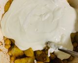 A picture of step 3 of Mix plate Chana Chat.