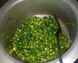 A picture of step 4 of Chatpati Bhindi.
