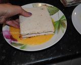 A picture of step 14 of Monte Cristo sandwich.