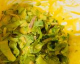 A picture of step 3 of Palak kay Pakory.