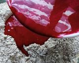 Gambar langkah 5 resipi Donat Red Velvet Susu.