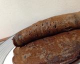 Foto langkah ke 8 dari resep Pancake ChocoNana (Chocolate BaNana) Simple 🍌🍌.
