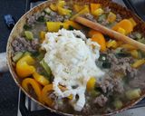 Besütött cukkini, paprika és brokkoli rizzsel recept fázis 1 fotója