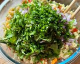 Hình bước làm 5 của món Tabouleh Couscous Rau Củ
