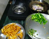 A picture of step 2 of Honey Chili Potato.