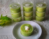 Foto langkah ke 6 dari resep Puding Roti Tawar Pandan Kelapa.