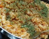 A picture of step 5 of Masala pasta.