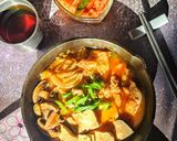 Foto langkah ke 5 dari resep Sop Ayam Tahu Kimchi.