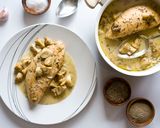 Foto del paso 1 de la receta Solomillos de pavo con salsa de ajo, champiñones y tomillo