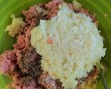 รูปขั้นตอนการทำที่ 2 ของ แฮมเบอร์เกอร์หมู สูตรทำตัวเบอร์เกอร์หมูเอง และ ทำดิปชีสเอง