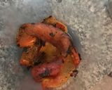Foto del paso 2 de la receta: Fetuccini de morrón con estofado de vacío y salchichita parrillera