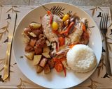 Foto del paso 6 de la receta: Merluza al horno con Papas Rústicas