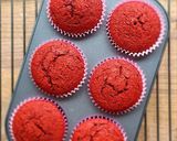 Φωτογραφία βήματος 5 της συνταγής Red velvet cupcake, κεκάκια ατομικά με κρέμα τυριού