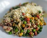 Foto del paso 4 de la receta: RISONI(Orzo)con Tocineta🥓y Vegetales...!