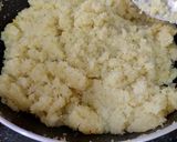 A picture of step 5 of Coconut Khoya Dry Fruit Fudge.
