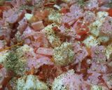 Foto del paso 5 de la receta: Tarta fácil de jamón, queso y tomate con amigos