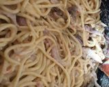 A picture of step 4 of Cheesy chicken pasta.
