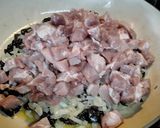 A picture of step 2 of Spaghetti audaci con Olive e Maiale.