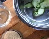 A picture of step 2 of Gin with blueberry & cucumber syrup cocktail.