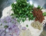 A picture of step 4 of Kurkuri cauliflower fritters.