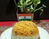 A picture of step 5 of Tricolour Pulao.