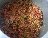 A picture of step 5 of Beetroot masala Daliya.