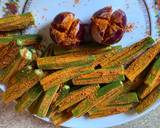 Achari bhindi okra recipe step 3 photo