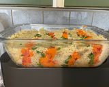 Une image de l'étape 13 de Gratin multicolore de quinoa aux carottes, tomates,coriandre et brie de Meaux.