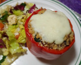 Foto del paso 7 de la receta: Pimientos rellenos vegetarianos en air fryer