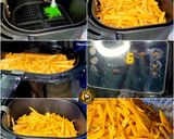 A picture of step 2 of Sweet Potato French Fries In Airfryer With Cheesy Dip.