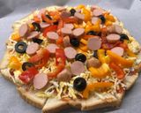 Hình bước làm 3 của món Pizza Sandwich
