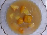 Kolak labu kuning dan singkong