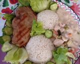 Rizses 🍅🥒🫑🥕🧄Tejszínes csirkemelles Stroganoff 🥗ropogós zöldségekkel🫑🥒🫛🥕🍅 recept fázis 10 fotója