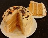 A picture of step 20 of Orange Layer Cake with Orange / Vanilla Whipped Cream Filling and Frosting.